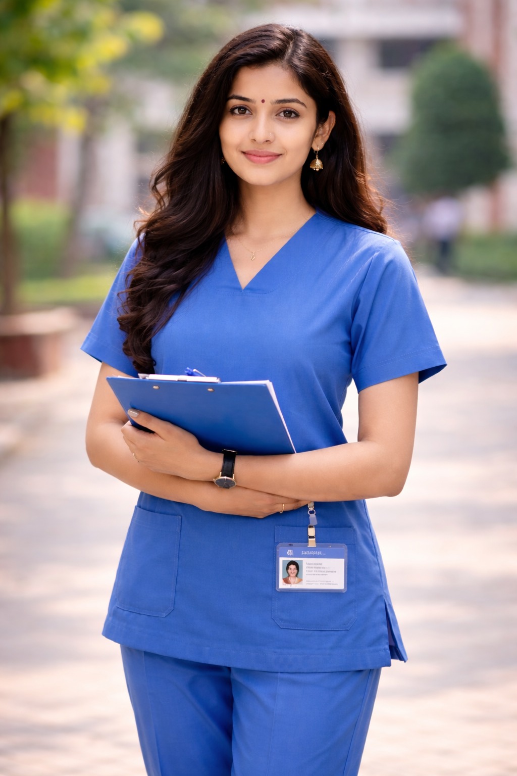 Student looking at city